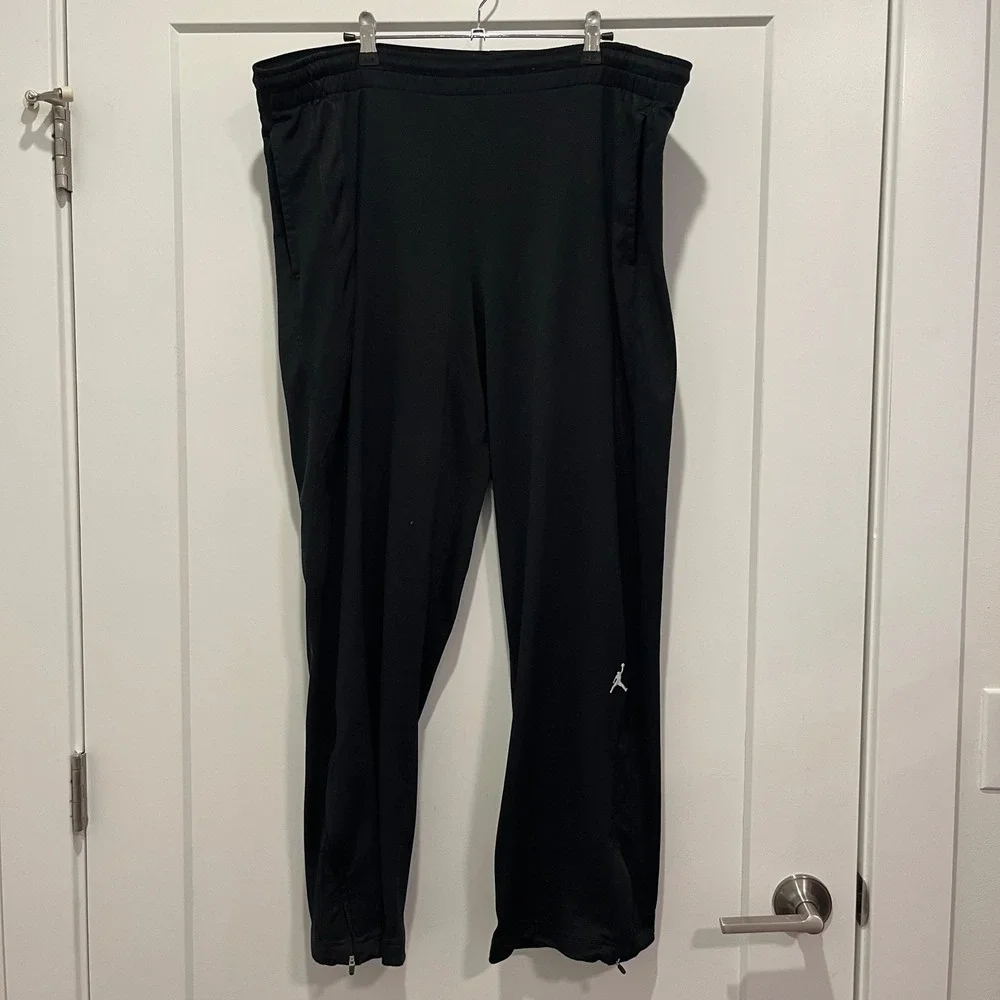 Jordan Mens XL Dri-FIT Athletic Training Pants Black Jumpman Logo Track Pants